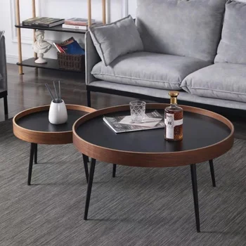 נורדי קטן שולחן עגול מודרני מינימליסטי סלון מרפסת חדר השינה פשוט התאספו שולחן קפה קטן Dropshipping