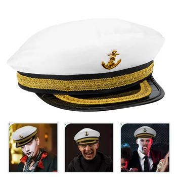 קפטן כובע Cosplay כובעים גברים אופנה הגנת UV Mens קישוט אספקה צינור שייט סיילור