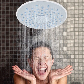 1pcs 19cm/7.52 סנטימטר עגול ABS סיליקון-גומי גשם עליון מקלחת ראש גשם למקלחת בקתה חדר גג ברזי מים מתז