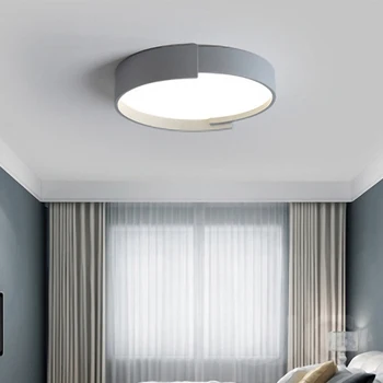 Jjc פשוט עגול השינה אורות מודרני נורדי אווירה Led אורות התקרה משק הבית בסלון תאורה מחקר אורות